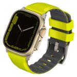 UNIQ Linus Strap Apple Watch Series 1-8/SE/SE2/SE3/Ultra1/ 2/3  42/44/45/49mm Airosoft Silicone lime