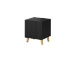 PAFOS bedside table 2 pcs. 45x40x51 cm matte black