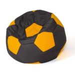 Sako bag pouffe Ball black-yellow L 80 cm