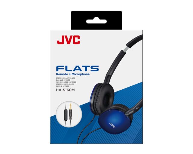 JVC HA-S160M-AU headphones/headset Wired Head-band Calls/Music Blue - imagine 4