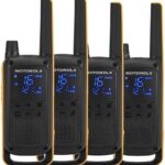 Motorola Talkabout T82 Extreme Quad Pack two-way radio 16 channels Black Orange
