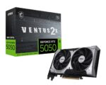 MSI GEFORCE RTX 5050 8G VENTUS 2X OC graphics card NVIDIA 8 GB GDDR6 - imagine 3