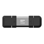 Silicon Power SP128GBUC3C51V1S USB flash drive 128 GB USB Type-A / USB Type-C 3.2 Gen 1 (3.1 Gen 1) Black  Silver