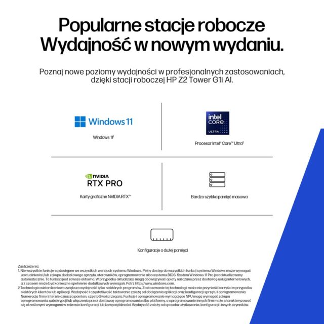 HP Z2 Tower G1i Workstation Ultra 7 265 vPro 16GB DDR5 5600 SSD512 RTX A400_4GB DVD-RW 500W W11Pro 3Y OnSite - imagine 4