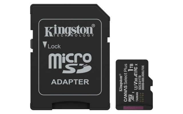 Kingston Technology 1TB microSDXC Canvas Select Plus Gen3 150MB/s A1 Card + Adapter - imagine 7
