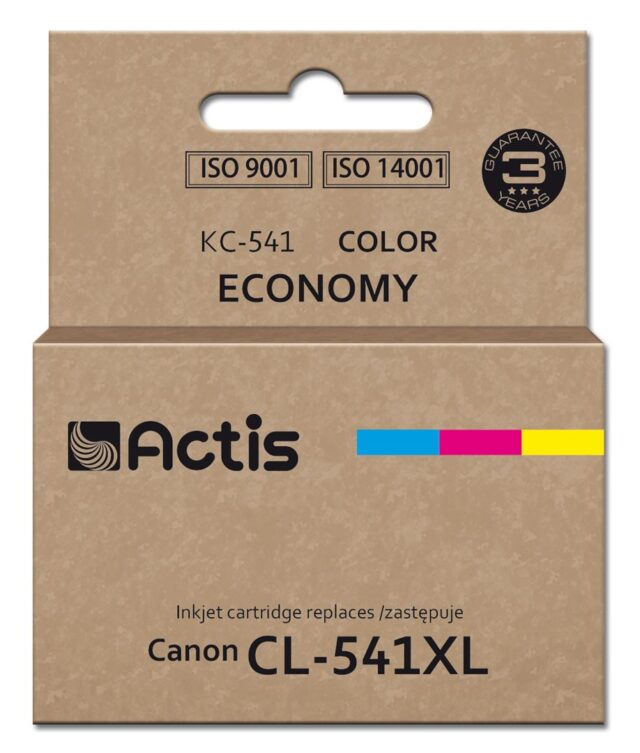 Actis KC-541 ink for Canon printer (replacement CL-541XL) Supreme  18 ml  blue  yellow  magenta. - imagine 2