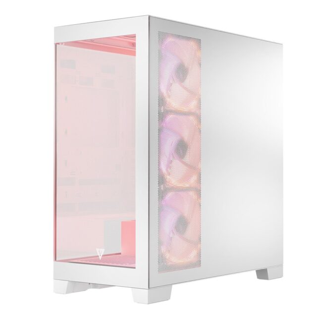 Modecom Volcano SPACE APEX ARGB MIDI Midi Tower White - imagine 19