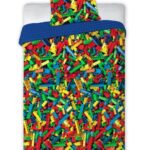 LEGO CLOCKS youth bedding set 140x200cm + pillow 70x90cm