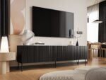 Cama RTV cabinet ISLA 200x40x60 mat black - imagine 3