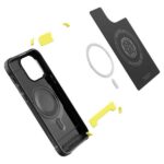 Spigen Rugged Armor MAG iPhone 14 Pro 6,1" Magsafe matte black ACS04956 - imagine 8