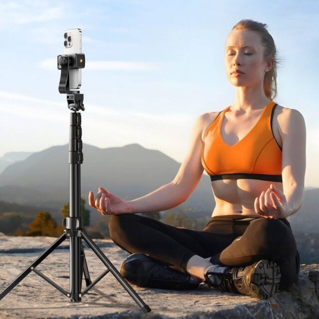 Ugreen selfie stick with stand and remote control LP680 1.8m (black) - imagine 5
