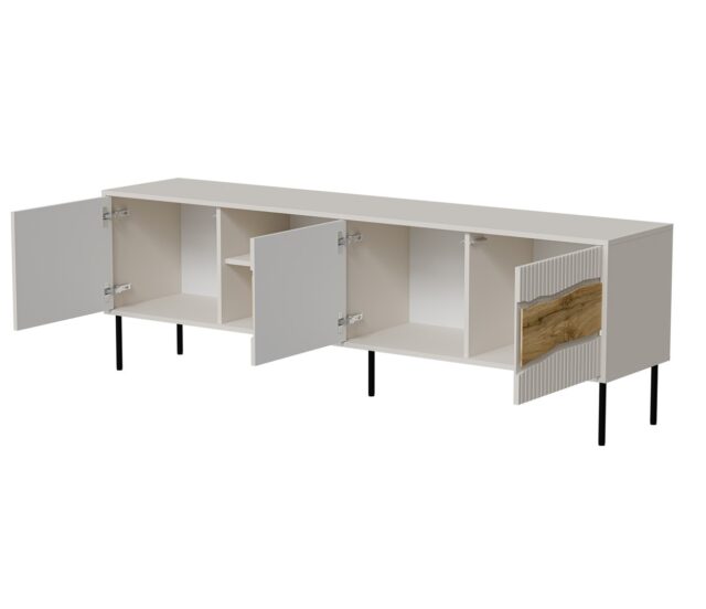 Cama INSERTO 3D1W TV cabinet 190x40x61.5 cashmere + LED - imagine 4