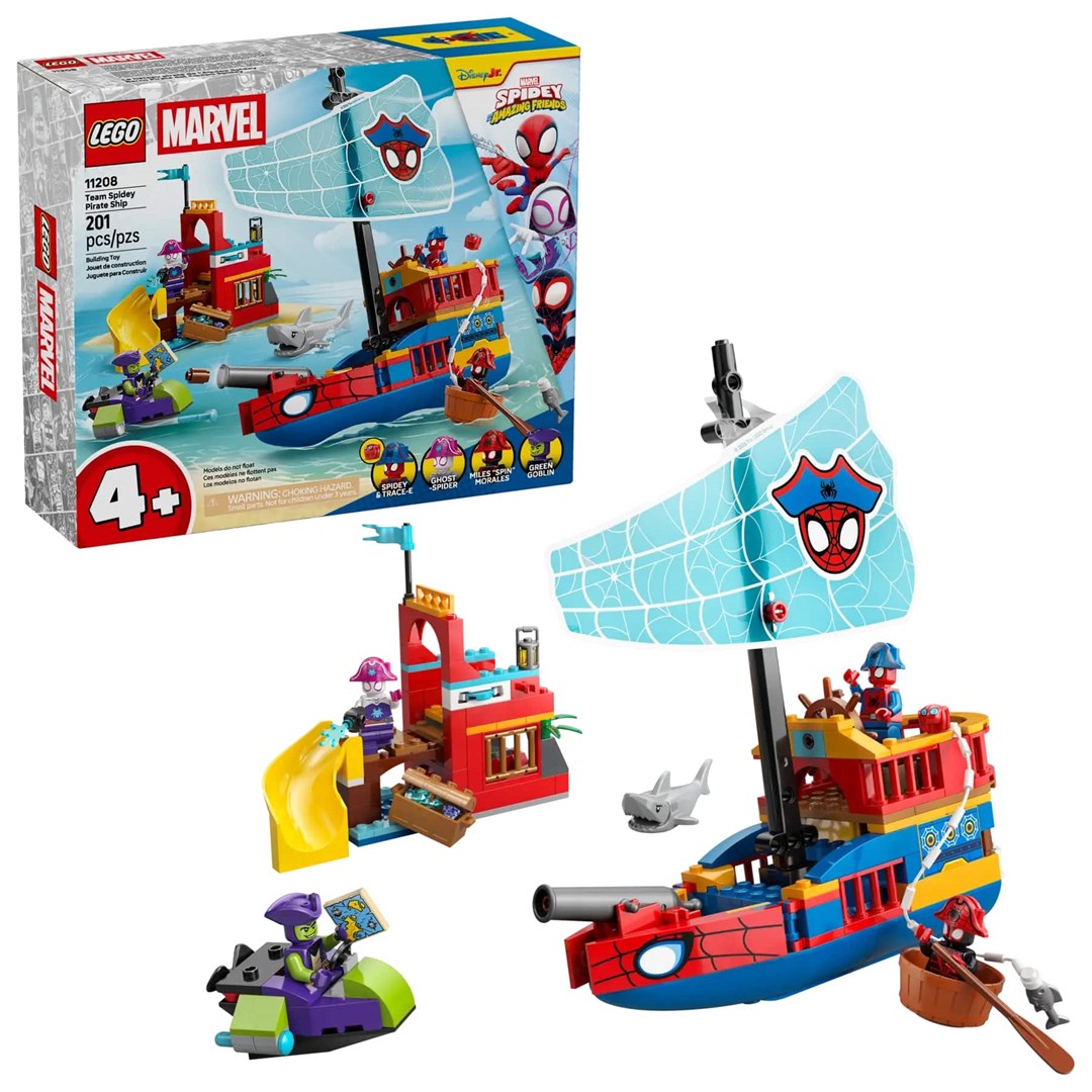 cps-a9522d6f345bd0e6bde8a69ee566784d-2026-01-18-20-42-17 LEGO MARVEL 11208 Team Spidey Pirate Ship - imagine 1