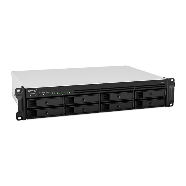 Synology RackStation RS1221+ NAS/storage server Rack (2U) Ryzen Embedded V1500B 4 GB DDR4 0 TB DiskStation Manager Black - imagine 6