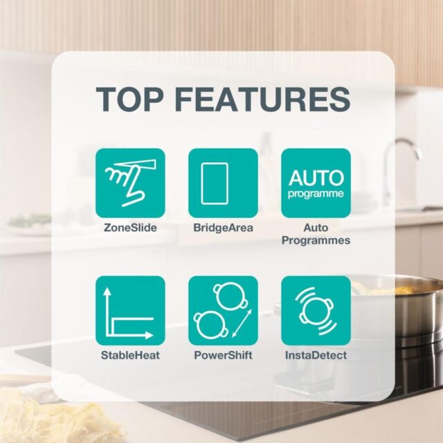 Gorenje GI8432BSCWF Black Built-in 60 cm Zone induction hob 4 zone(s) - imagine 3