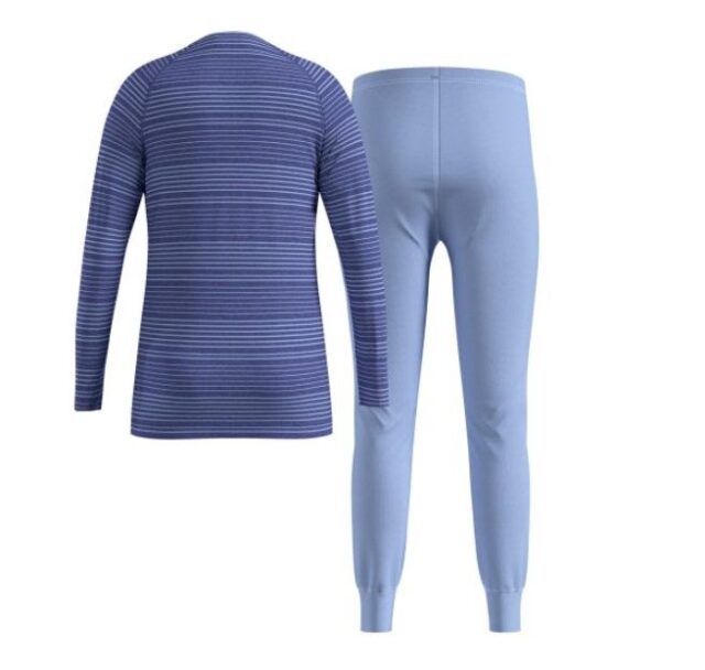 Thermal underwear - Odlo Set long ACTIVE WARM SET size 104 cm Blue - imagine 2