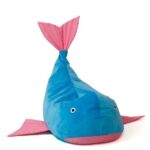Sako bag pouffe Whale blue-pink L 110 x 80 cm