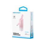 Powerbank Vention 20W PD USB-C Lightning 5000 mAh różowyi gradient - imagine 2