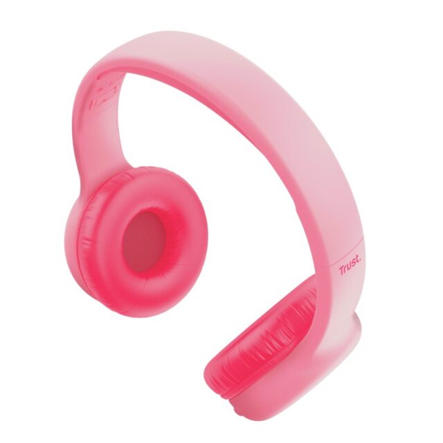 Trust Nouna Headset Wired & Wireless Head-band Calls/Music USB Type-C Bluetooth Pink - imagine 3