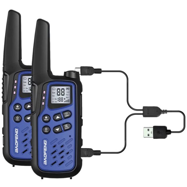 Walkie-Talkie Baofeng BF-T25E Dark Blue  2 pieces - imagine 3