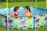 Bestway Steel Pro 2.44m x 51cm Splash-in-shade Play Pool  Orange/Yellow - imagine 15