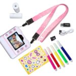 FLASH PINK  INSTANT CAMERA WITH THERMAL PRINTER FOR CHILDREN - imagine 7