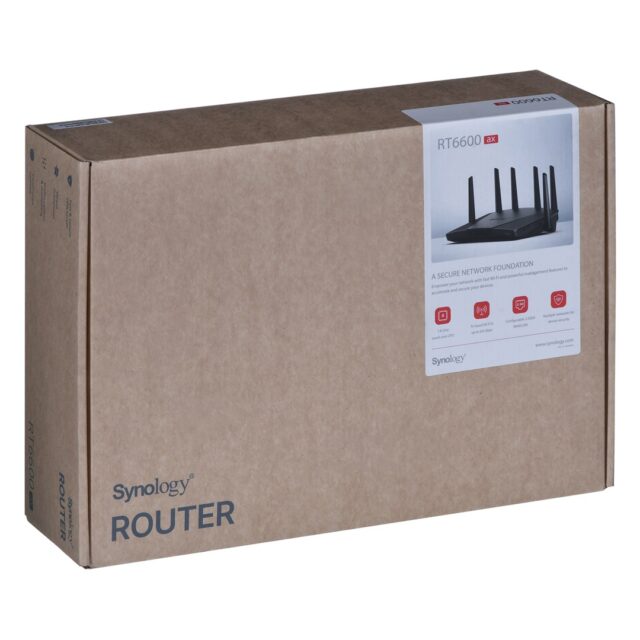 Synology RT6600ax Router WiFi6 1xWAN 3xGbE 1x2.5Gb wireless router Tri-band (2.4 GHz / 5 GHz / 5 GHz) Black - imagine 6