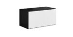 Cama full storage cabinet ROCO RO3 75/37/39 black/black/white - imagine 2