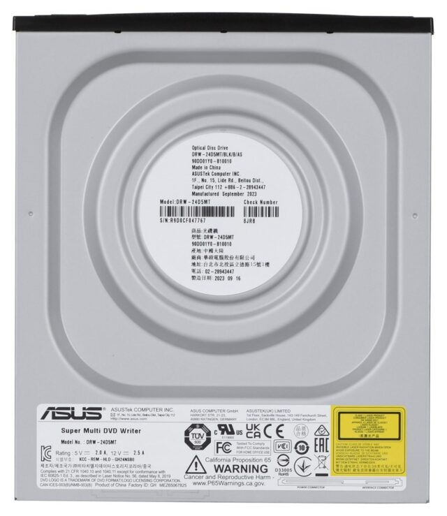 ASUS DRW-24D5MT optical disc drive Internal DVD Super Multi DL Black - imagine 3