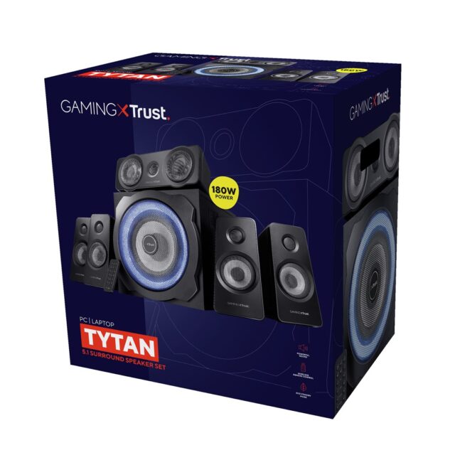 Trust GXT 658 Tytan 5.1 speaker set 90 W Universal Black 5.1 channels - imagine 4