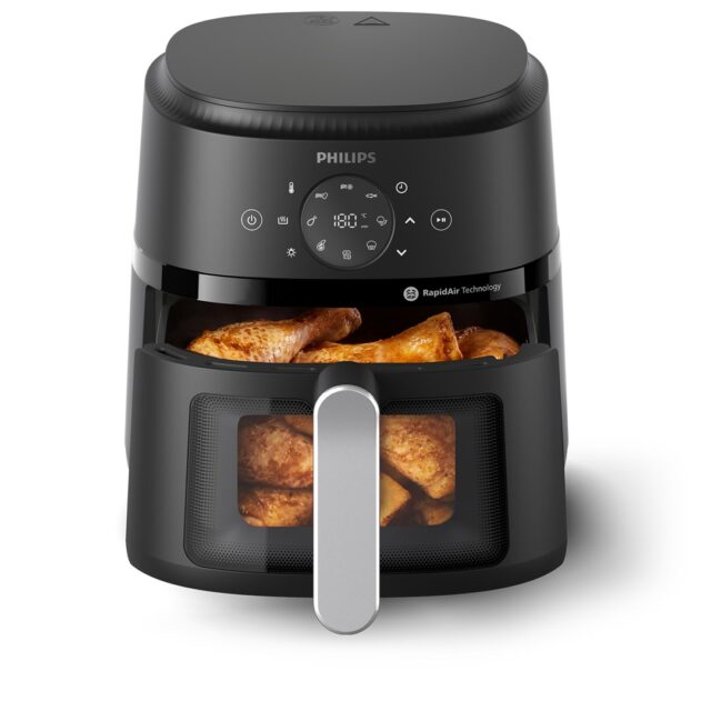 Philips 2000 series NA221/00 fryer Single 4.2 L Stand-alone 1500 W Hot air fryer Silver - imagine 4