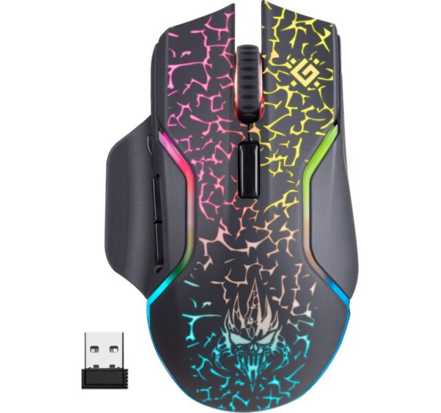 DEFENDER MOUSE GM-067 ONESHOT OPTIC RF RGB 3200dpi 7P - imagine 4