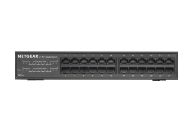 NETGEAR GS324 Unmanaged Gigabit Ethernet (10/100/1000) Black - imagine 2