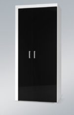 Cama wardrobe SAMBA white/black gloss