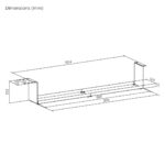 Maclean compact under-desk cable organizer  max load 5kg  black  MC-107 B - imagine 7