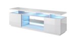RTV cabinet EVA 180x40x56 white/white glossy