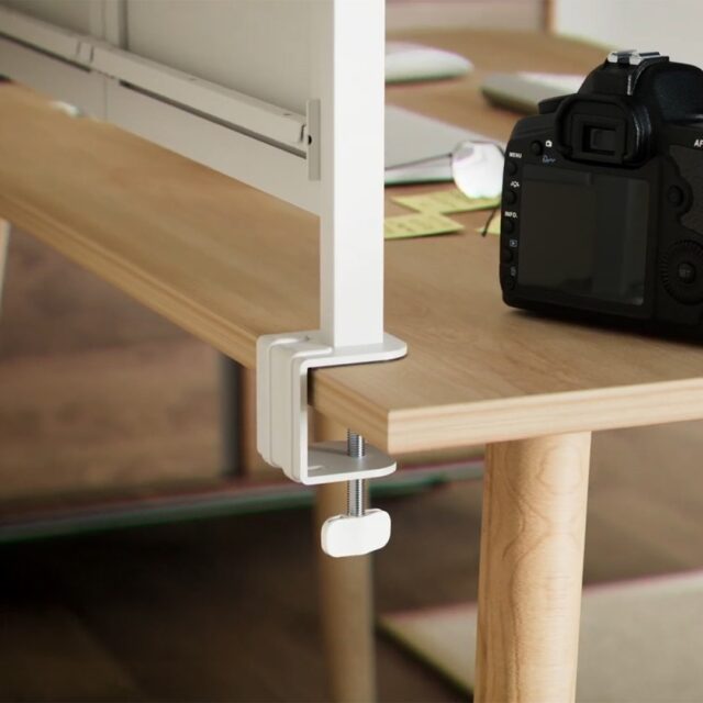 Ergo Office desk divider / organizer  max load 10kg  white board  width 1116mm  white  ER-301 W - imagine 10