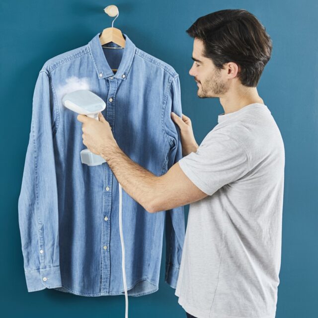 Tefal Access Steam Pocket DT3041 Handheld garment steamer 1300 W Blue  White - imagine 11