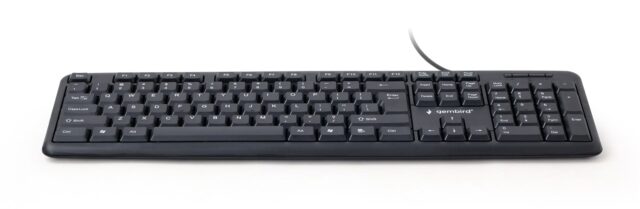 Gembird KB-U-103 keyboard USB US English Black - imagine 3