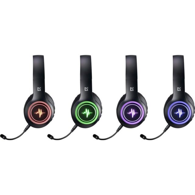 HEADPHONES DEFENDER BLUETOOTH FREEMOTION B571 BLACK LED - imagine 3