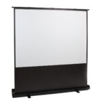 Maclean portable projection screen  compact  floor  66   16:9  MC-210 - imagine 4