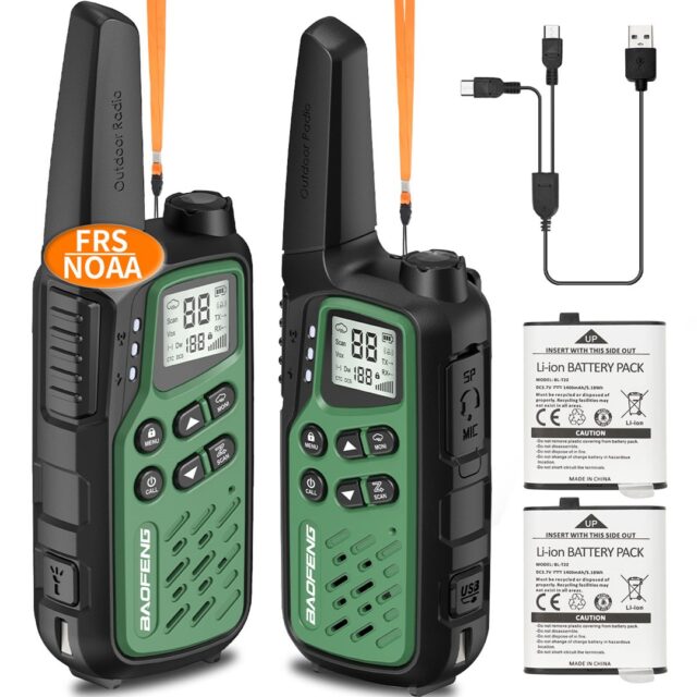 Walkie-Talkie Baofeng BF-T25E Green  2 pieces - imagine 7