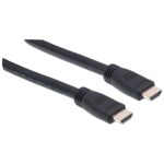 Manhattan HDMI 4K@60Hz Cable with Ethernet - CL3 rated  10m  Suitable for In-Wall use  For ALL 4K & 1080p/HD uses - when upgrading now or have it ready for when you need it  Male to Male  Black  Ultra HD 4k x 2k  Lifetime Warranty  Premium High Speed - imagine 2