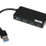 iBox IUH3F56 interface hub USB 3.2 Gen 1 (3.1 Gen 1) Type-A 5000 Mbit/s Black