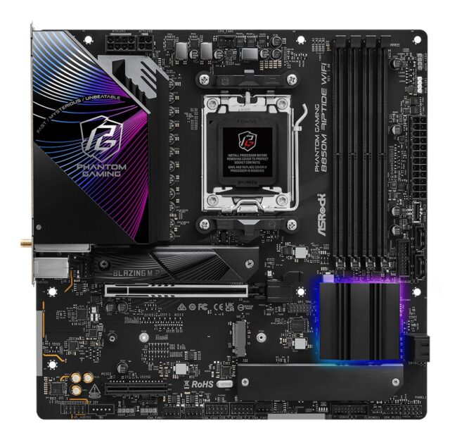 Asrock Phantom Gaming B850M Riptide WiFi AMD B850 Socket AM5 micro ATX - imagine 2