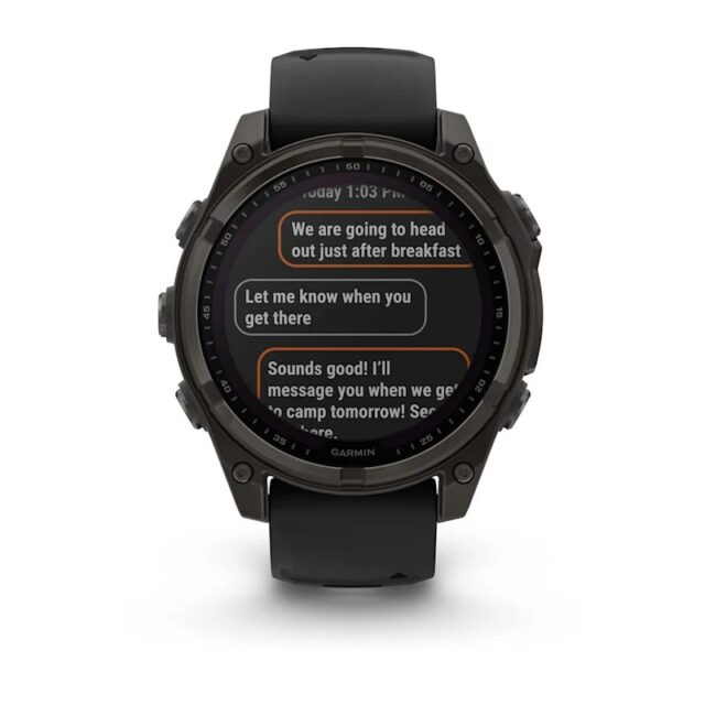 Garmin fenix 8 3.3 cm (1.3 ) 51 mm Digital 260 x 260 pixels Touchscreen Titanium Wi-Fi GPS (satellite) - imagine 10