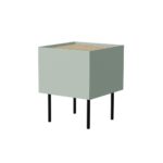 Cama Bedside table  2 pcs. FELLINI 40x41x60 olive + oiled oak top