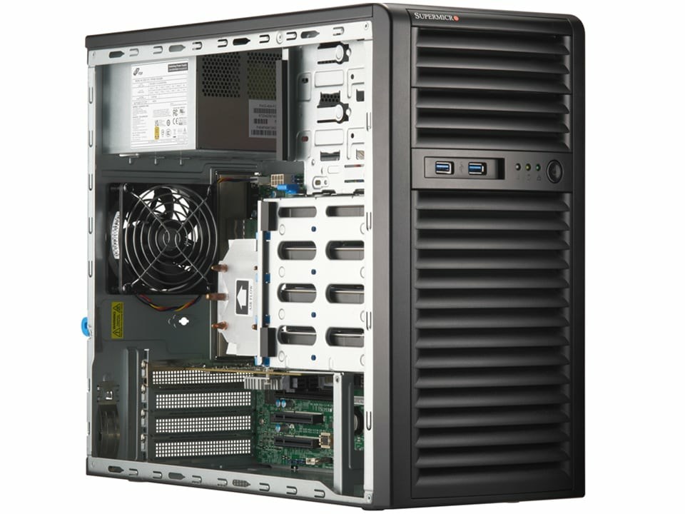 cps-aeb396d2a73634baaec2f8d3fde6b846-2026-01-19-01-22-26 Supermicro SYS-531R-I PC/workstation barebone Mini-Tower Black Intel C262 - imagine 1