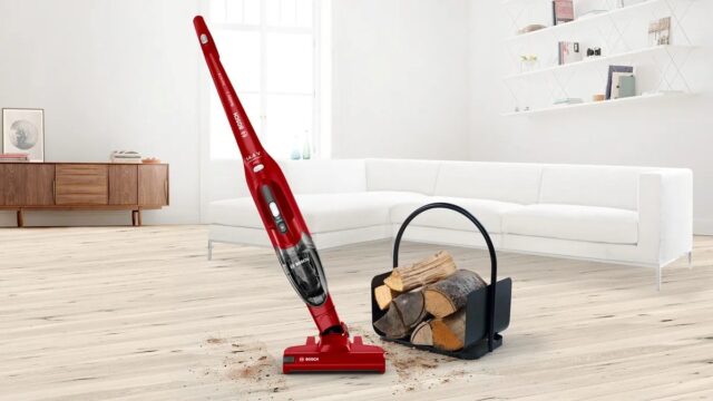 Bosch Serie 2 BBHF214R 2-in-1 Cordless Vacuum Cleaner Red - imagine 3