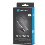 NATEC Fowler Slim Wired USB 3.2 Gen 1 (3.1 Gen 1) Type-C Black  Chrome